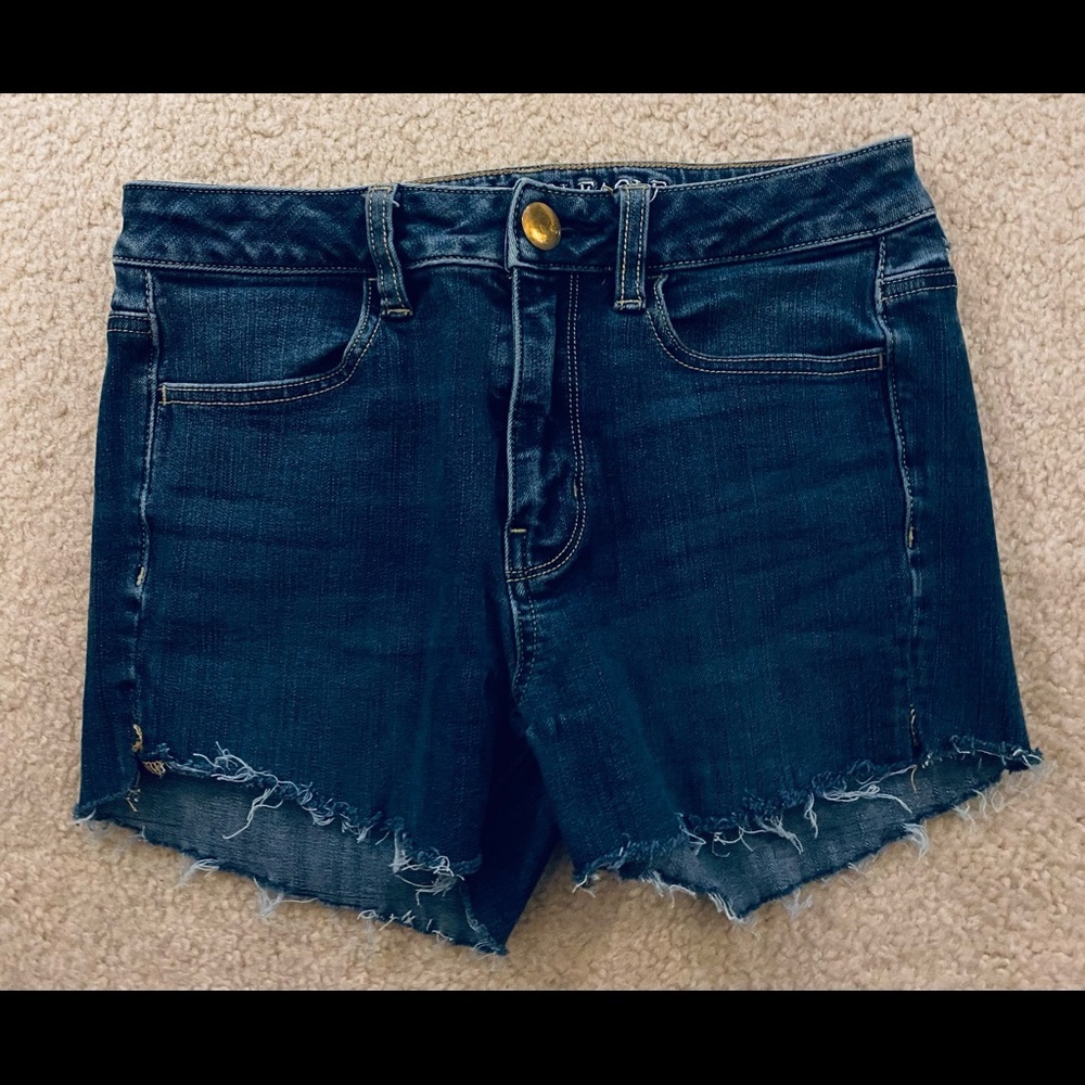 Womens American Eagle High Rise Jegging Cut Off Size 2 360 Super Stretch